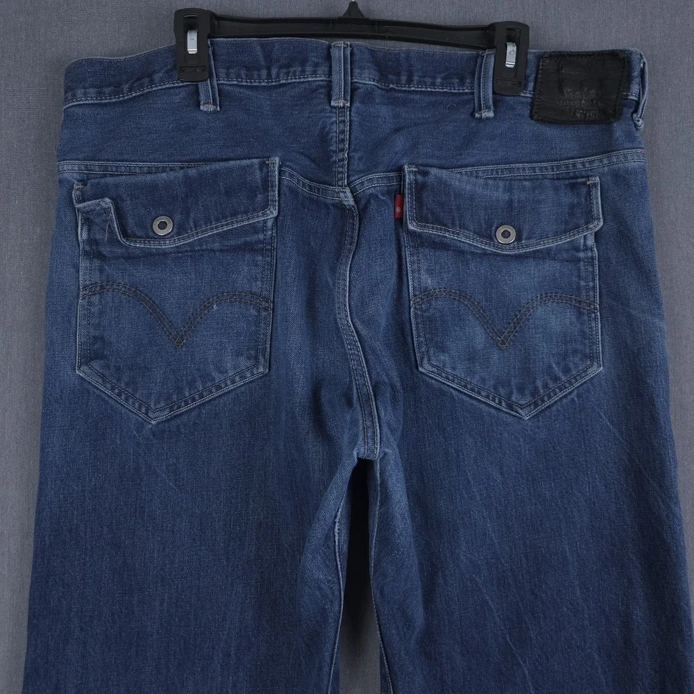 Vintage Levis 569 Baggy Jeans Mens 40x32 (Fits 38x31) Blue Loose Fit Flap Pocket